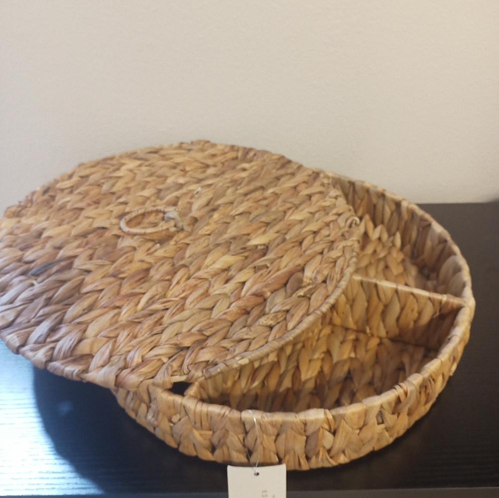 Woven Basket with Lid